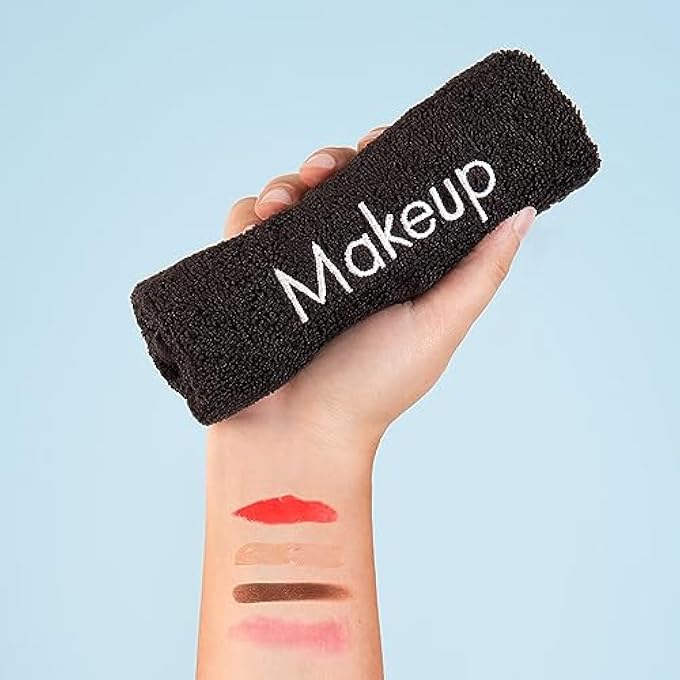 Arkwright, LLC ARKWRIGHT MAKEUP REMOVER WASH CLOTH - (PACK OF 6) 100% COTTON SOFT QUICK DRY FINGERTIP FACE TOWEL WASHCLOTHS FOR HAND AND MAKE UP, 13 X 13 IN, BLACK - Image 4